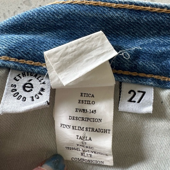 Etica by Anthropologie Finn Slim Straight Jeans - Picture 7 of 8